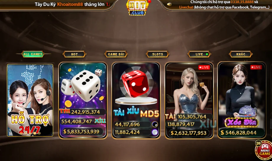 HITCLUB - Cổng Game Bài Đổi Thưởng Hit Club - Tải App Ngay Chiêm ngưỡng kho trò chơi đặc sắc tại Hitclub